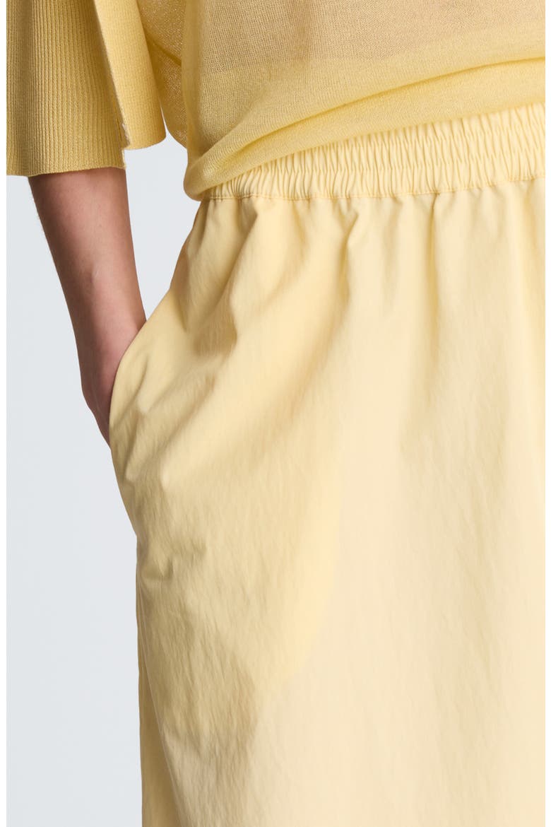 Stretch Cotton Maxi Skirt, Alternate, color, PASTEL YELLOW