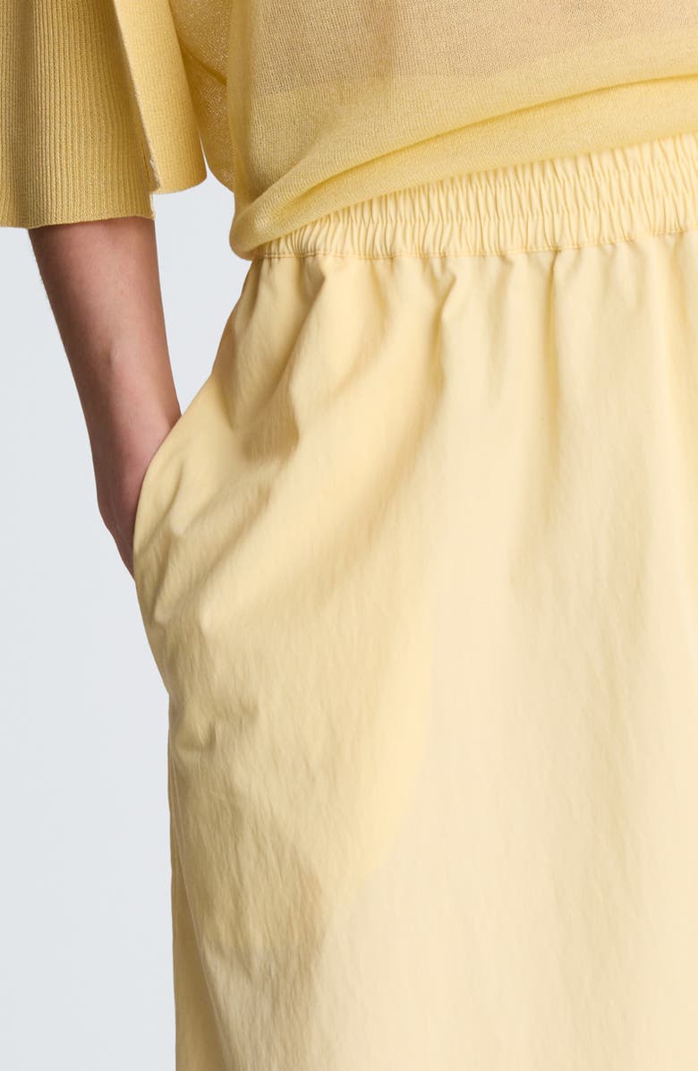 Kenneth Cole Stretch Cotton Maxi Skirt, Alternate, color, Pastel Yellow