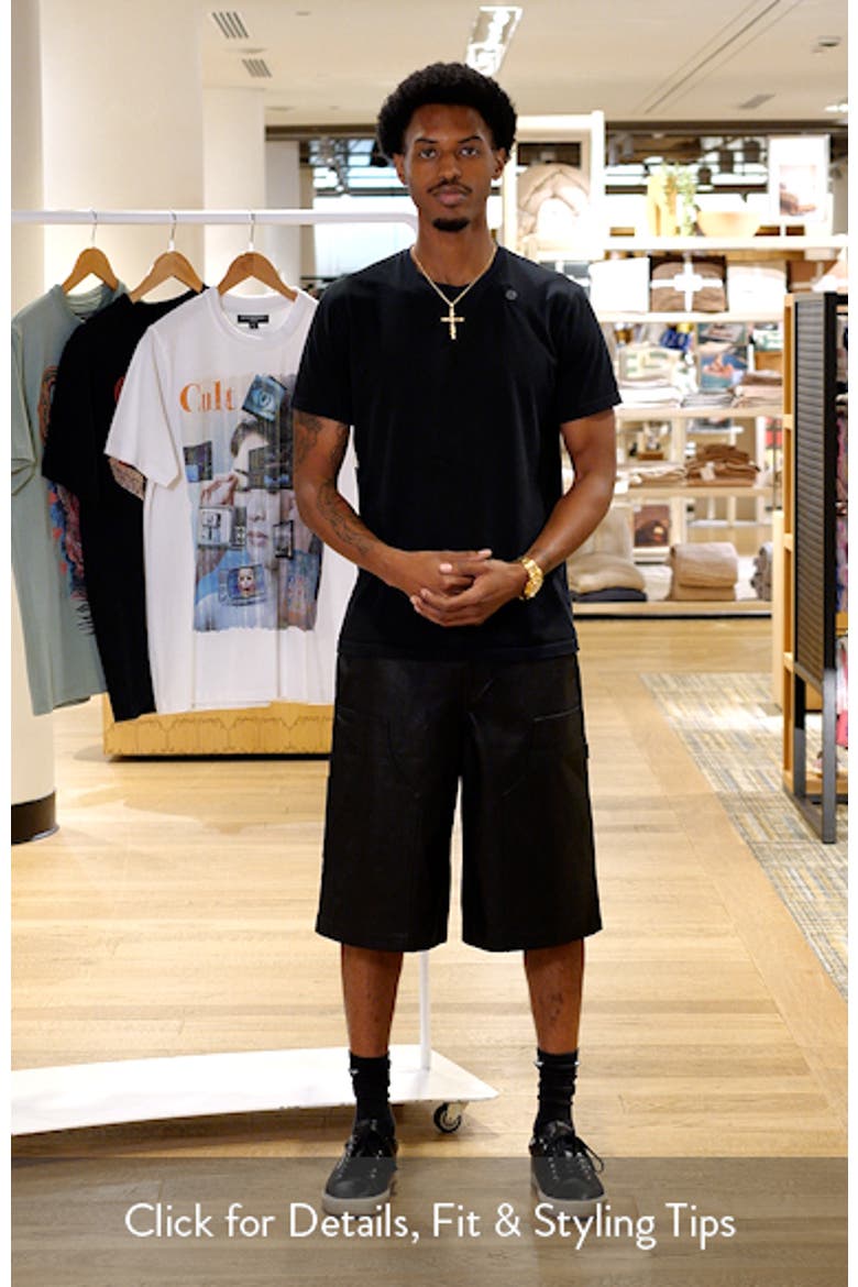 Y2K Baggy Faux Leather Shorts video