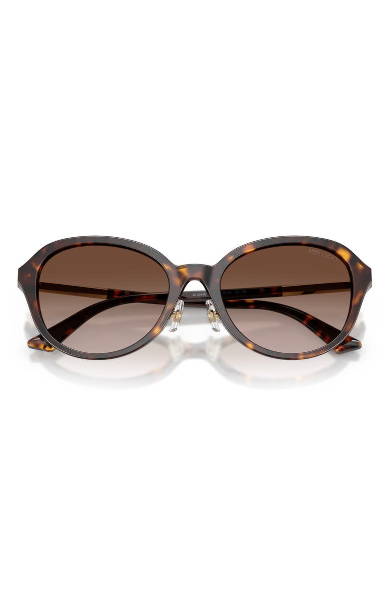 Jimmy Choo 54mm Phantos Sunglasses, Alternate, color, Havana / Gradient Brown