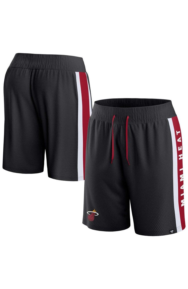 FANATICS Men's Fanatics Branded Black Miami Heat Referee Iconic Mesh Shorts, Alternate, color, 