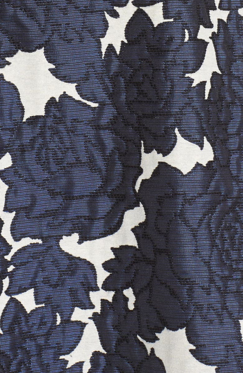Vera Wang Floral Jacquard Fit & Flare Dress, Alternate, color,