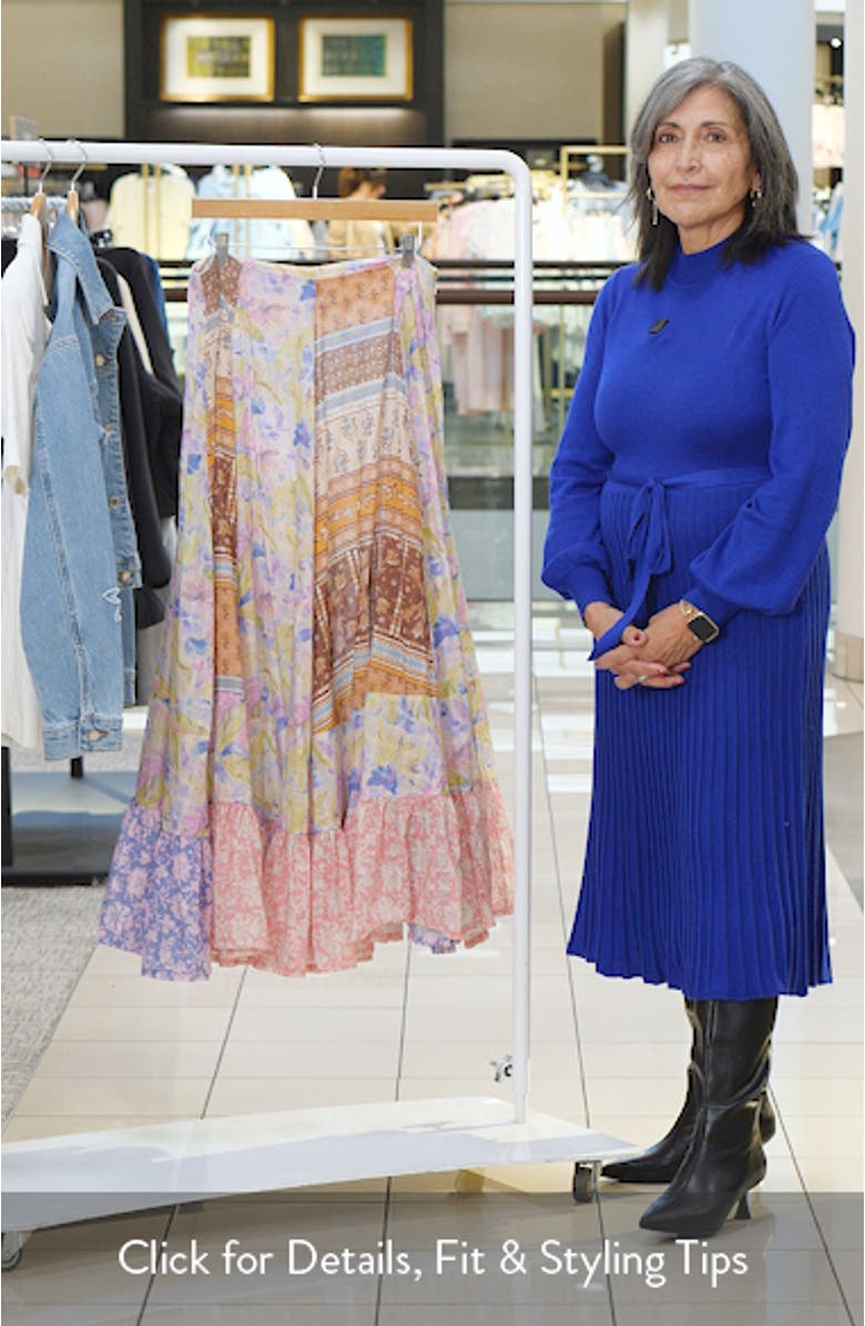 Santa Eulalia Mix Print Maxi Skirt, sales video thumbnail