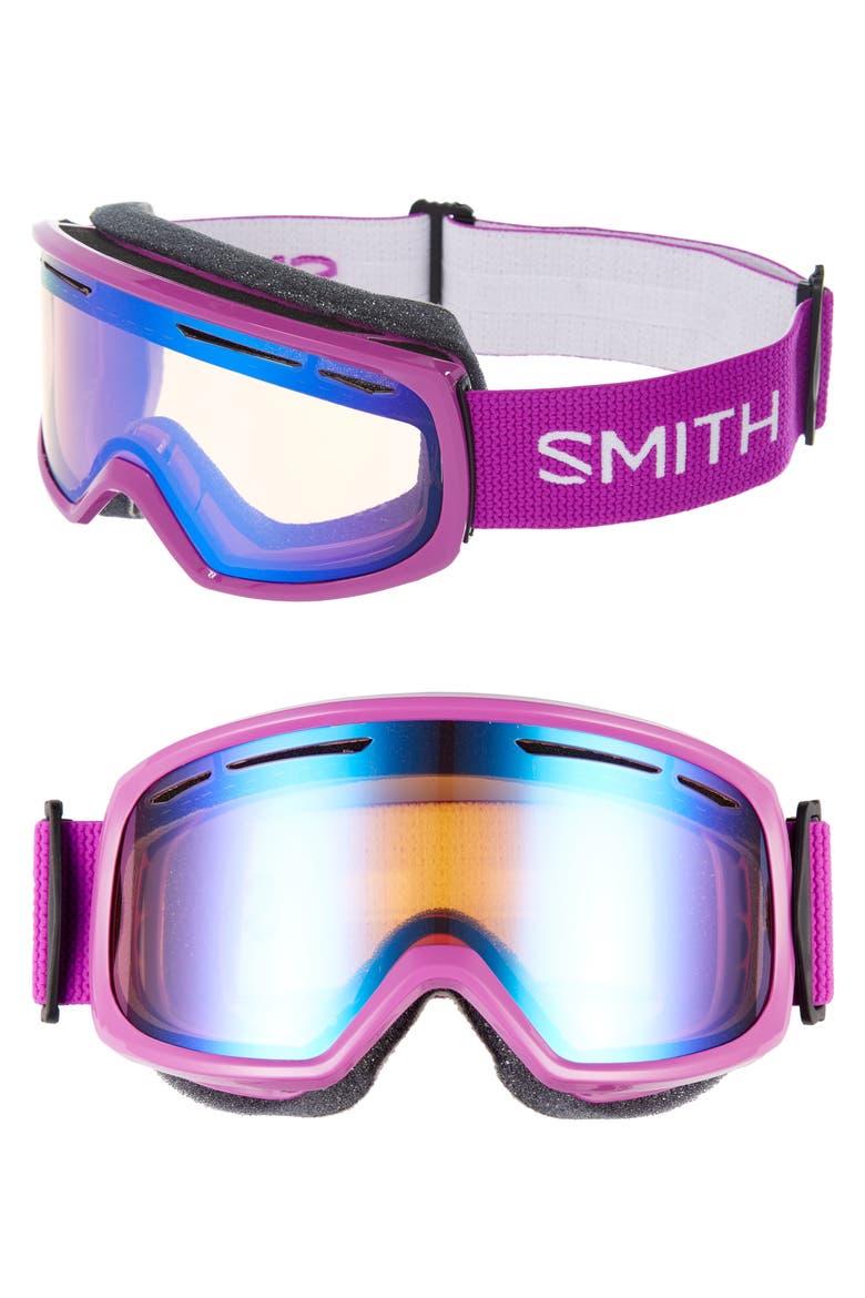 Drift 178mm Snow Goggles, Main, color, FUCHSIA/ BLUE
