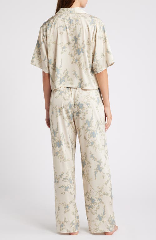 Open Edit Boxy Everyday Satin Pajamas In Neutral