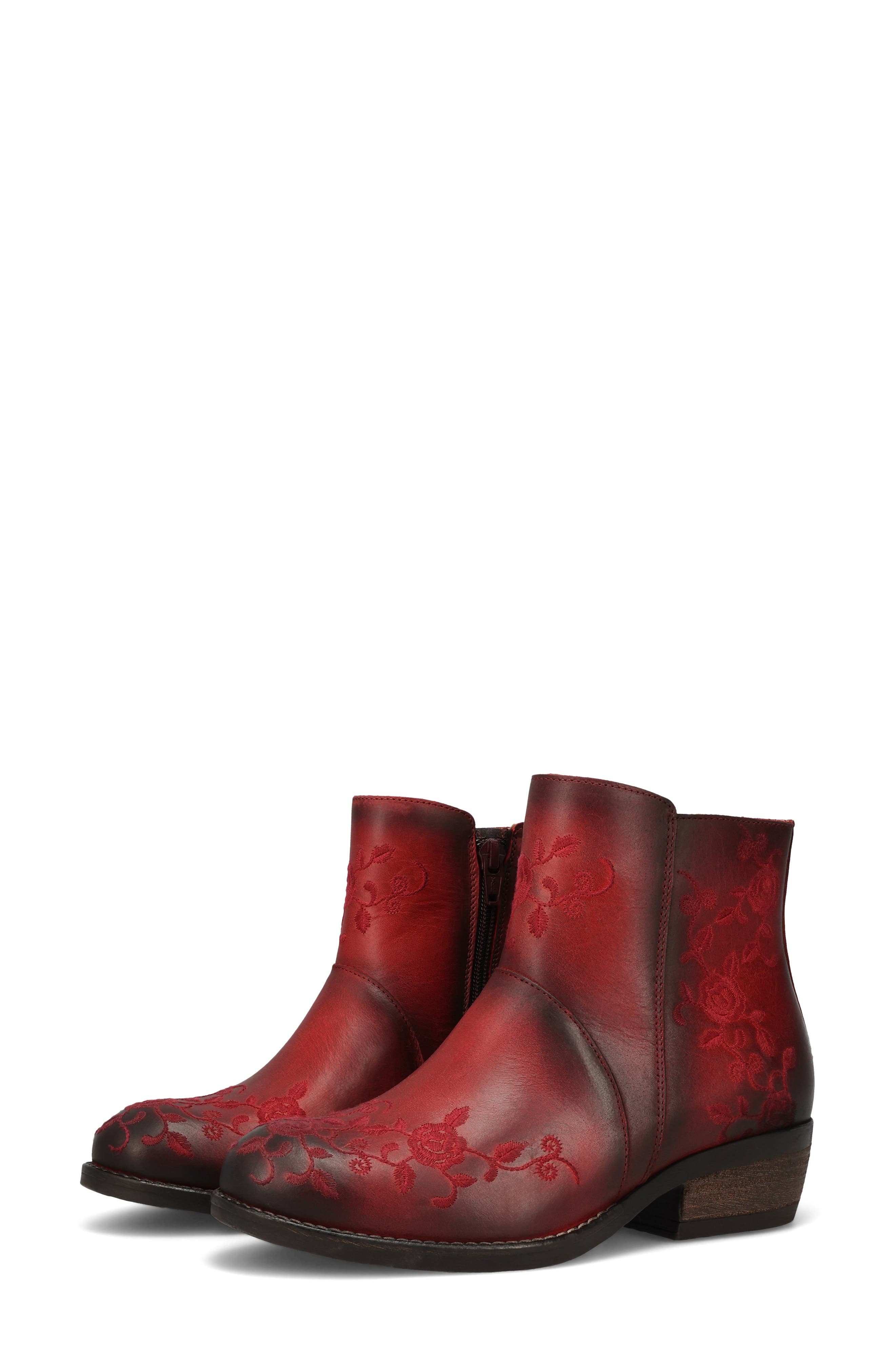 Taos Privilege Bootie, Alternate, color, Red