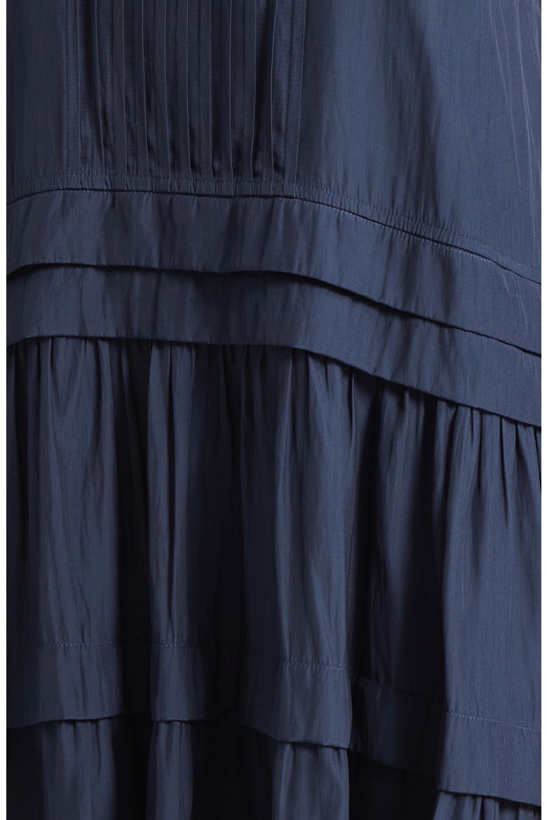 Paola Pleat Minidress, Alternate, color, NAVY