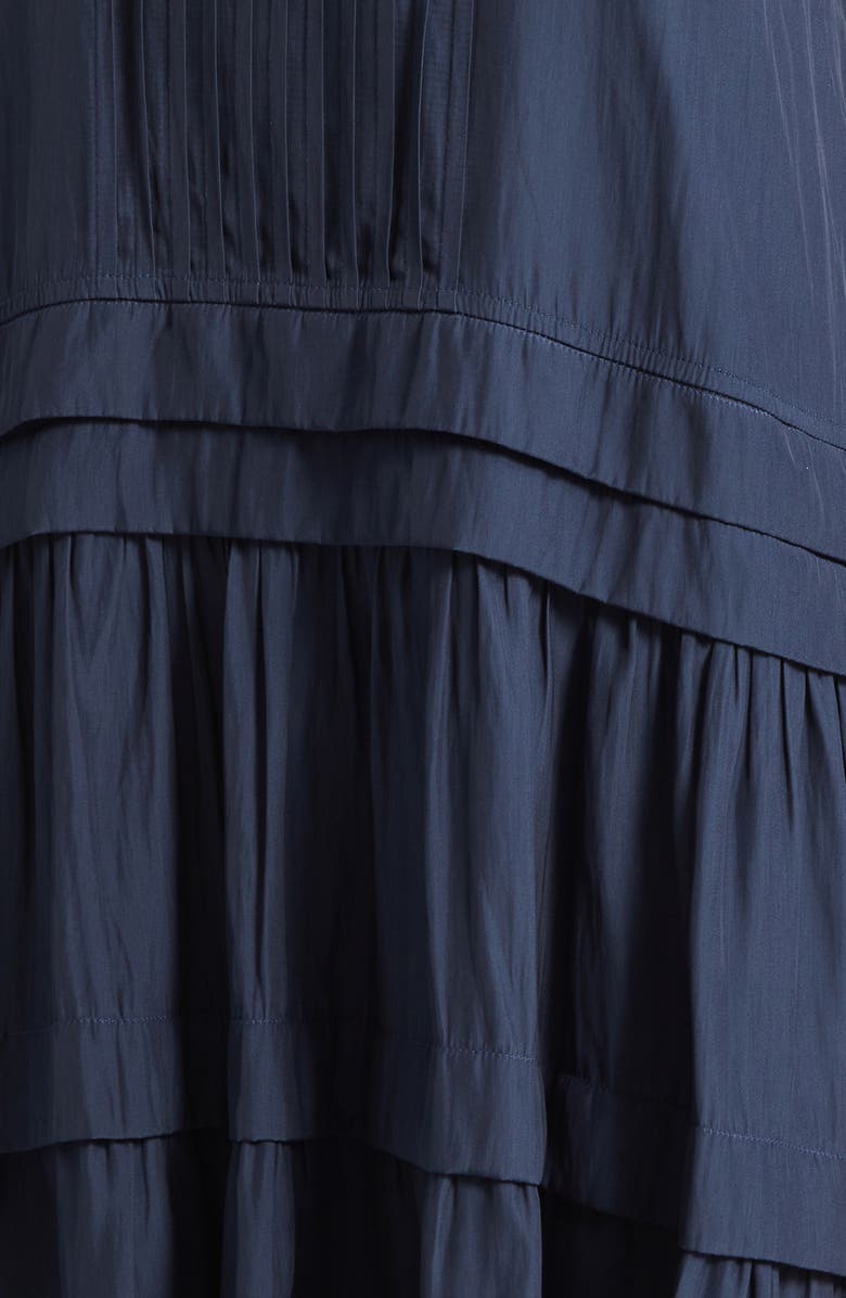 Ramy Brook Paola Pleat Minidress, Alternate, color, Navy