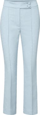 Veronica Beard Dell Pintuck Textured Crop Pants