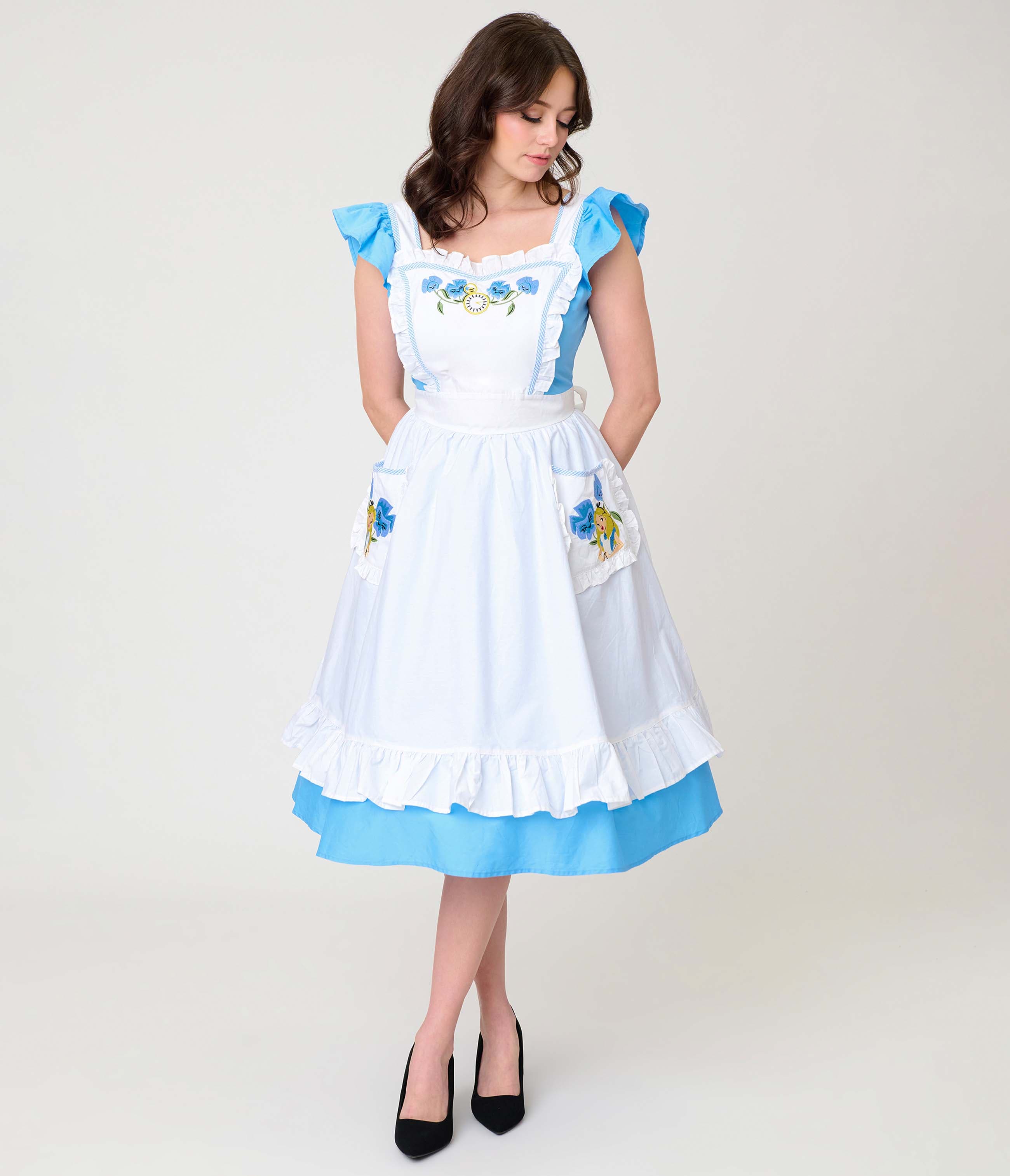 selected Blue & White Alice Print