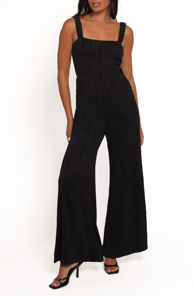 Petal & Pup Ivy Wide Leg Jumpsuit, Main, color, Black