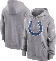 Nike Women's Nike Heather Gray Indianapolis Colts Team Logo Club Fleece Pullover Hoodie