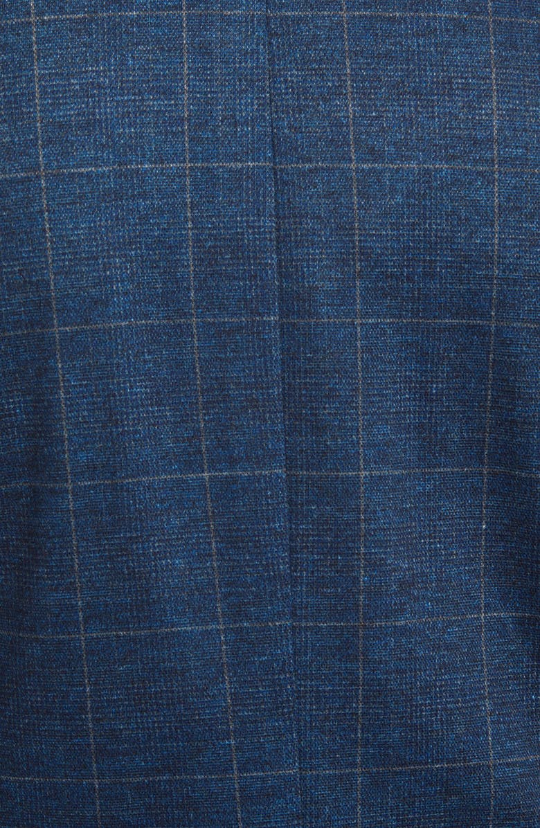 Nordstrom Trim Fit Plaid Stretch Knit Sport Coat, Alternate, color,