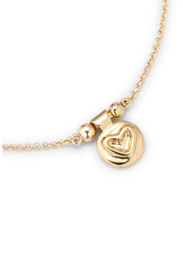 18K Gold-Plated Heart Charm, Alternate, color, Gold