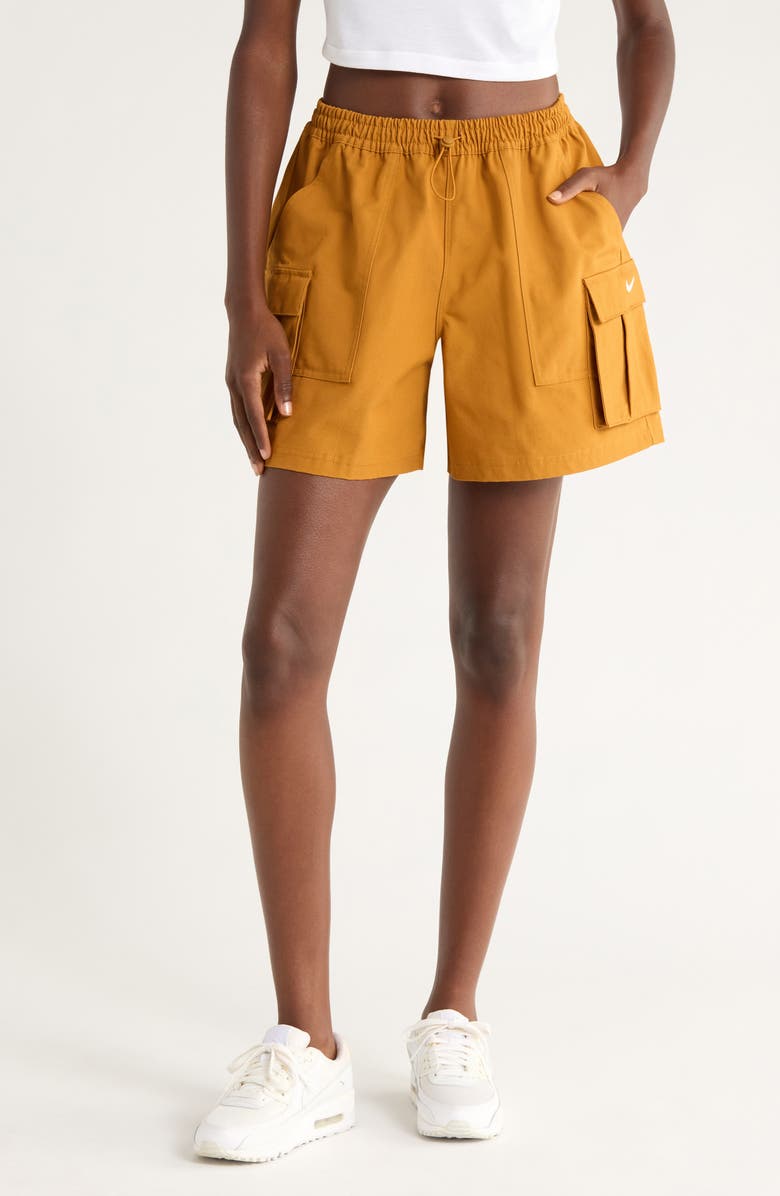 Nike Sportswear Loose Fit 5-Inch Cargo Shorts, Main, color, Desert Ochre/ Sail