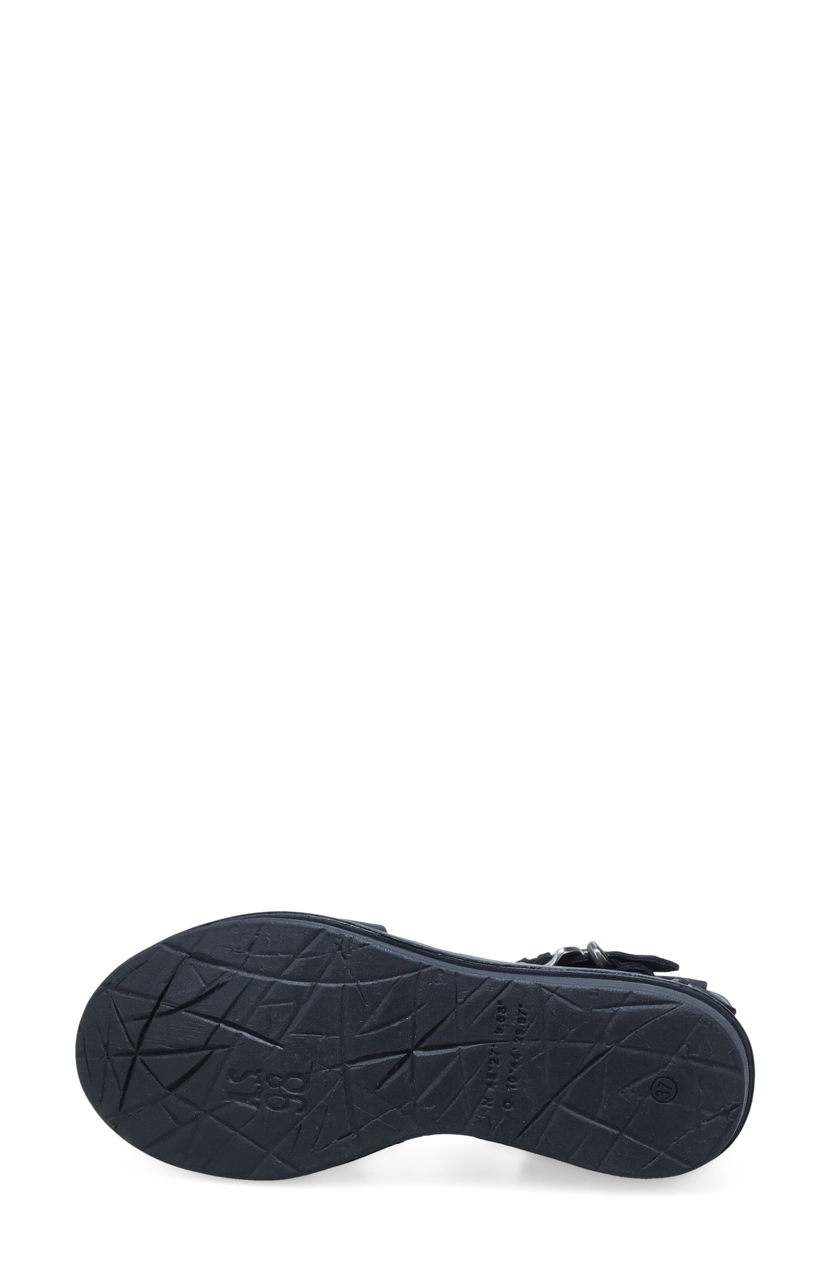 A.S.98 Spaulding Ankle Strap Sandal, Alternate, color, Black