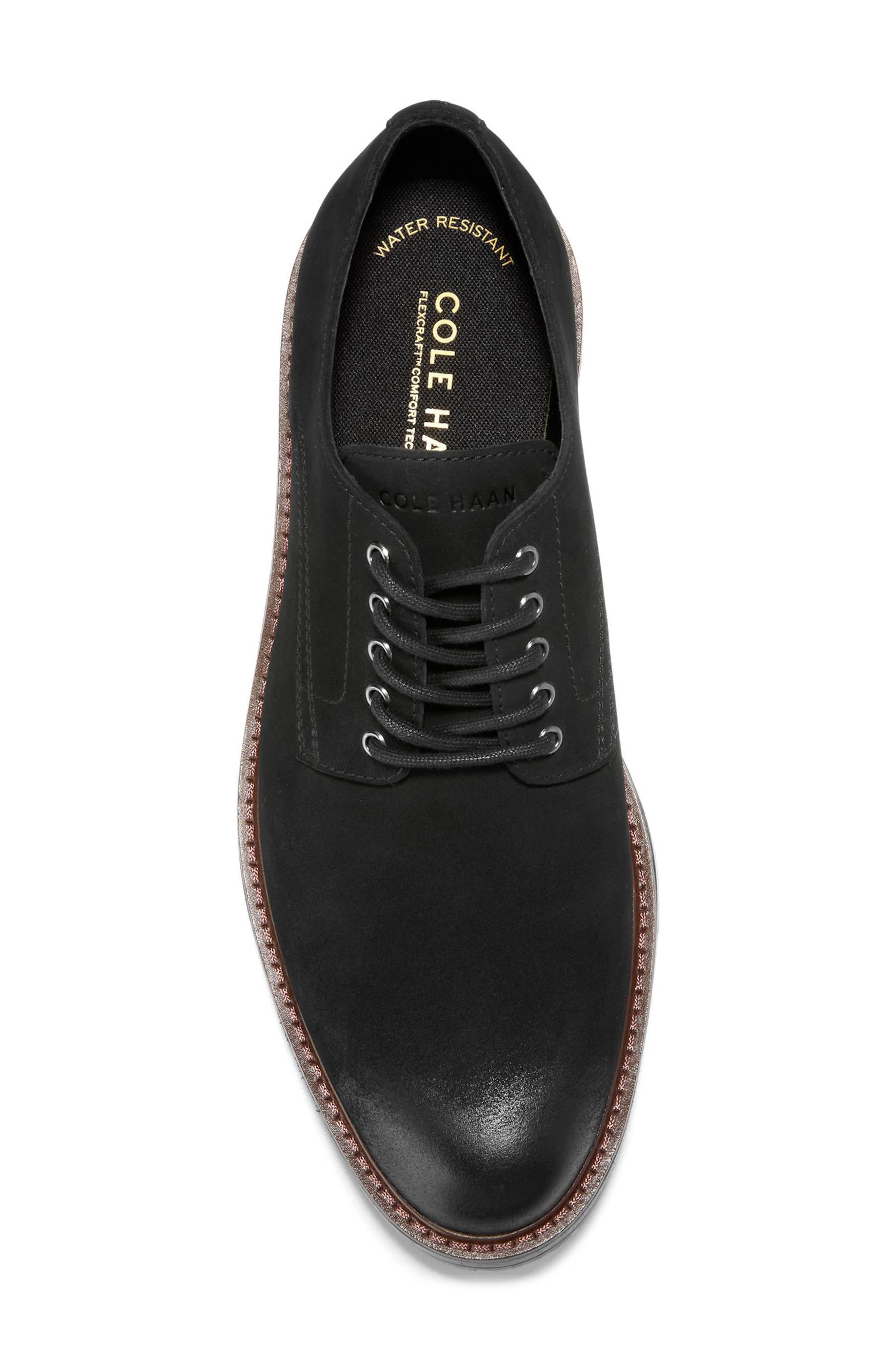 Cole Haan Chamberlin Grand Plain Toe Derby, Alternate, color, Black Nubuck / Black
