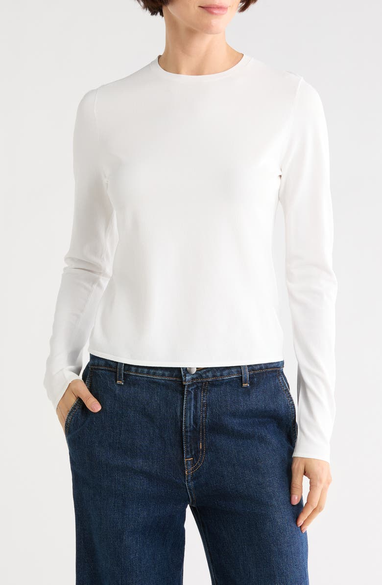 Vince Clean Fit Crewneck Sweater, Main, color, Off White