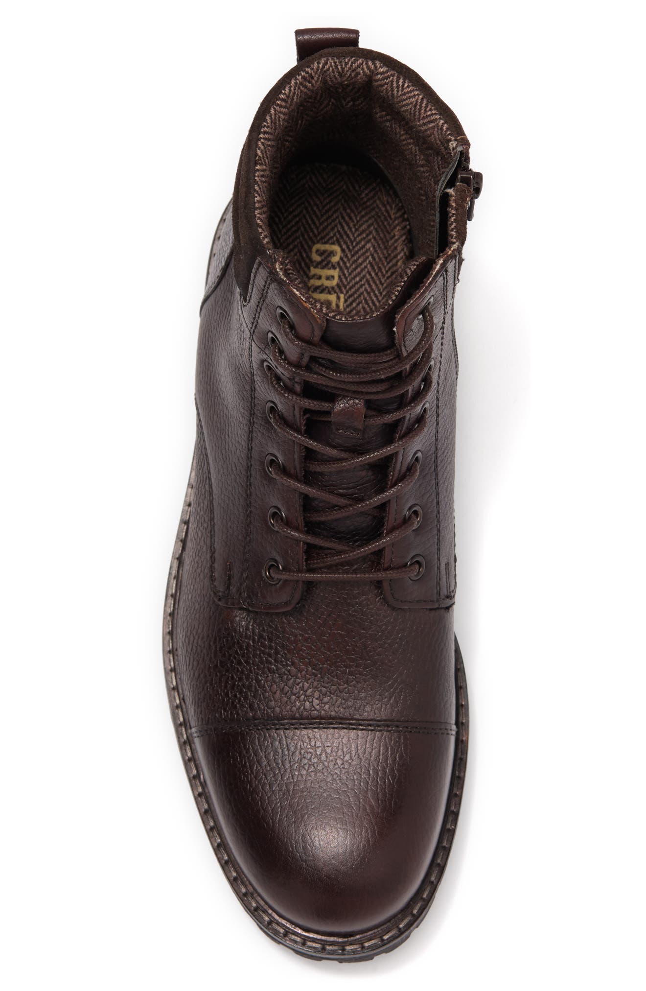 CREVO Tamarack Leather Lug Sole Boot, Alternate, color, 