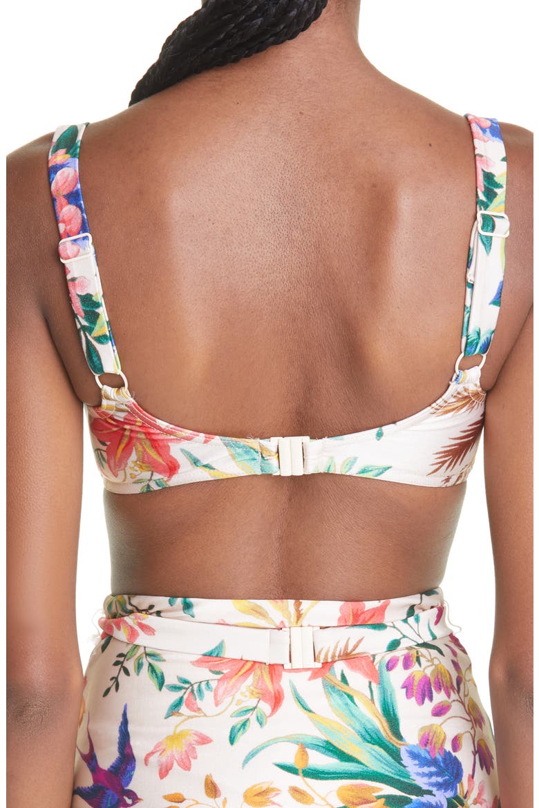 Tropicana Balconette Bikini Top, Alternate, color, CREAM FLORAL
