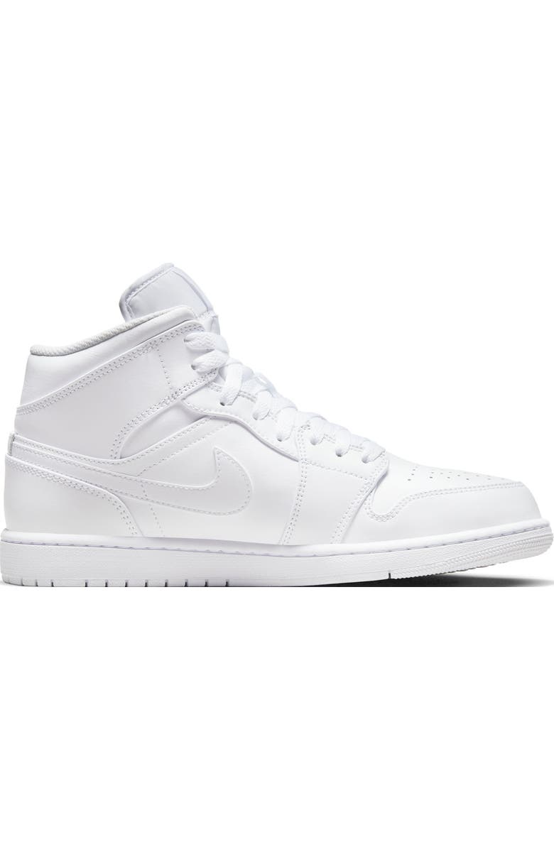 Jordan Air Jordan 1 Mid Sneaker, Alternate, color, White/ White