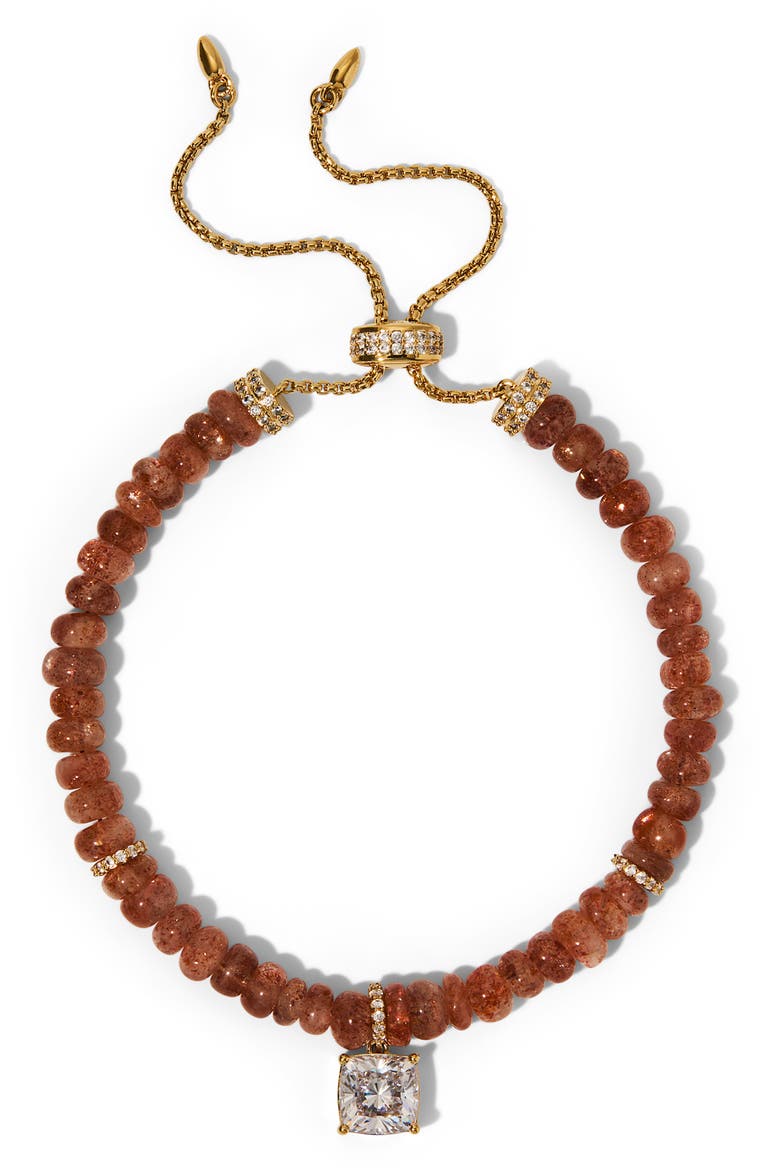 Beads of Paradise Slider Bracelet, Main, color, GOLD/ ORANGE
