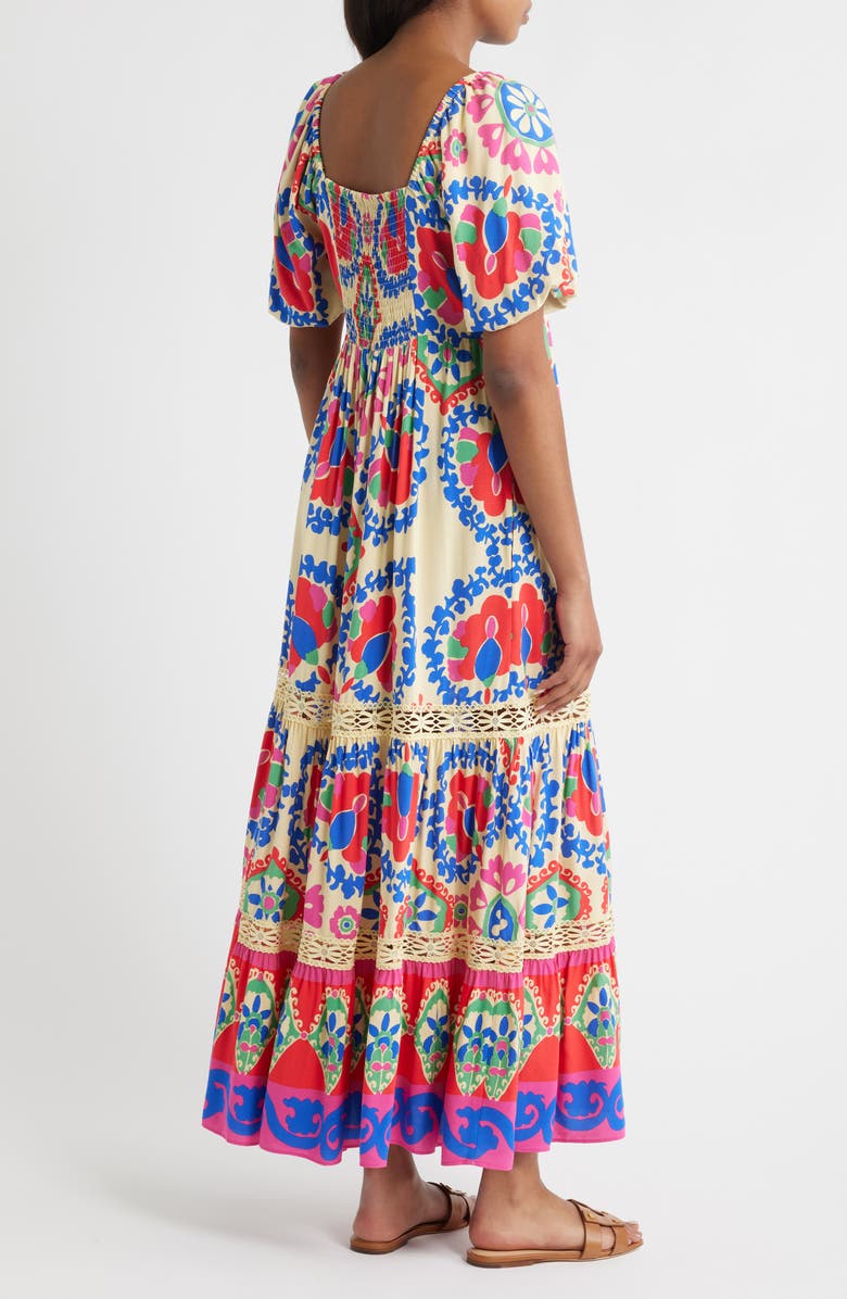 Vince Camuto Print Tiered Maxi Dress, Alternate, color,