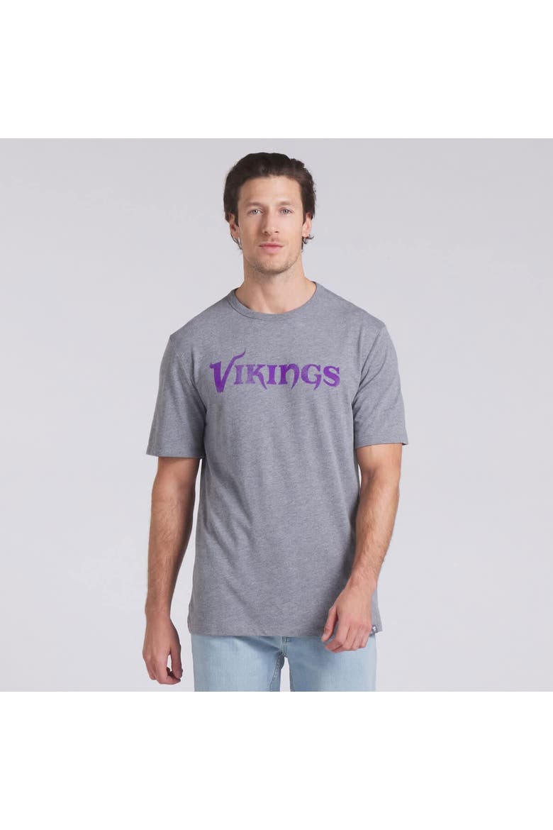 Men's Fanatics Heather Gray Minnesota Vikings Pass Rush Tri-Blend T-Shirt, Alternate, color, Heather Gray