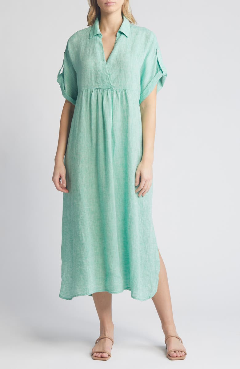 Masai Copenhagen Orsola Linen Midi Dress, Main, color, 