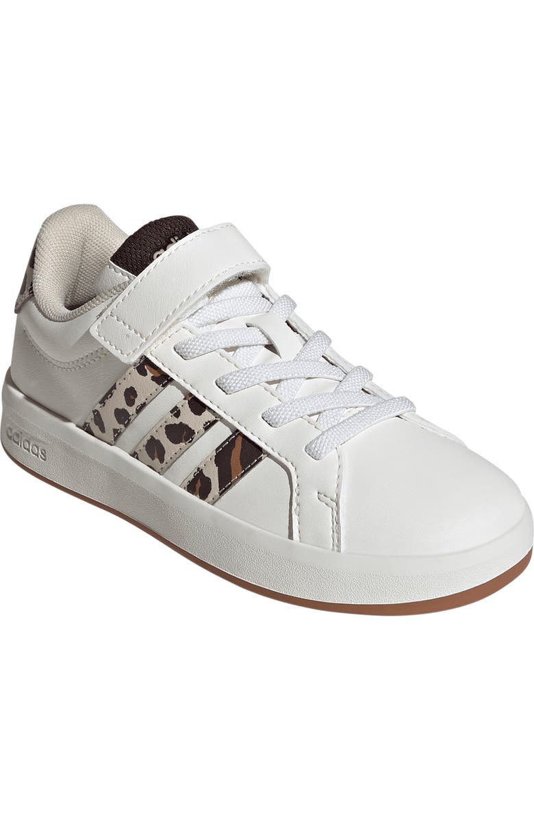 adidas Kids' Grand Court 3-0 Sneaker, Main, color, White/ Crystal Linen/ Coffee