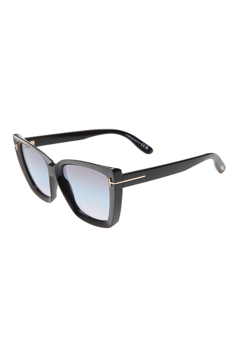 Scarlet-02 57mm Square Sunglasses, Alternate, color, SBLK/ SMKG