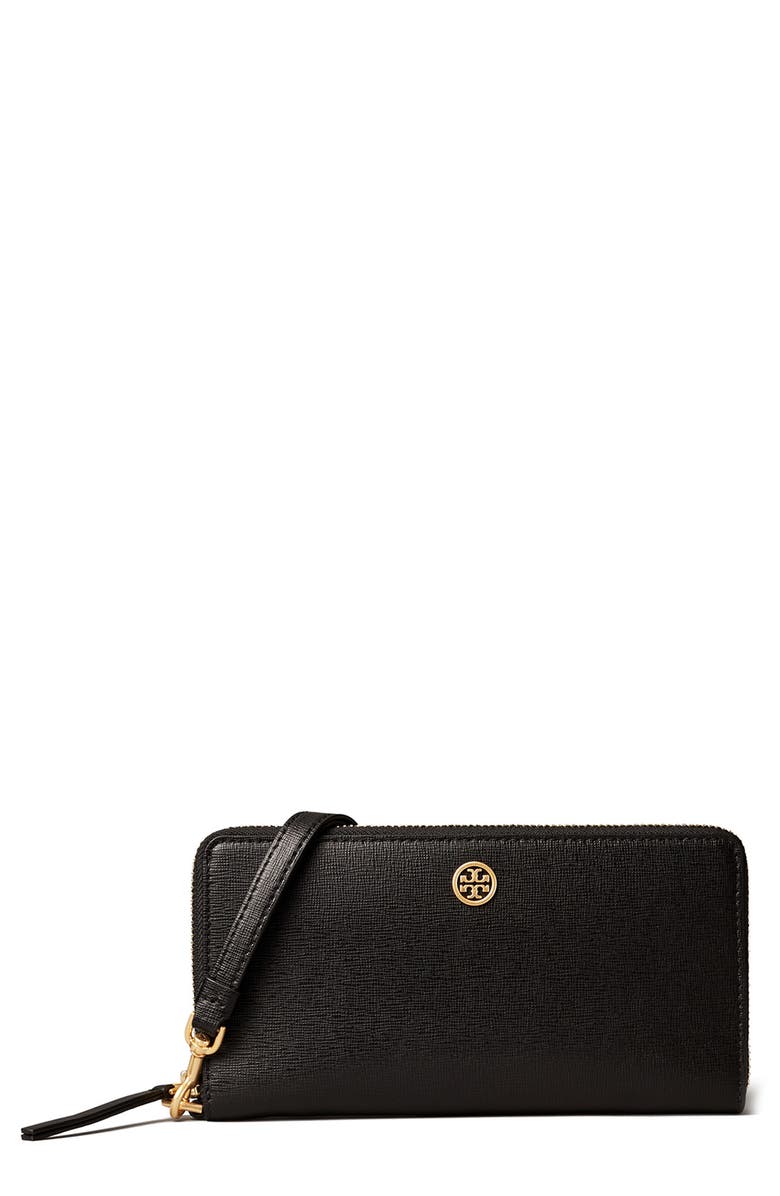 Tory Burch Robinson Zip Slim Wallet, Main, color,
