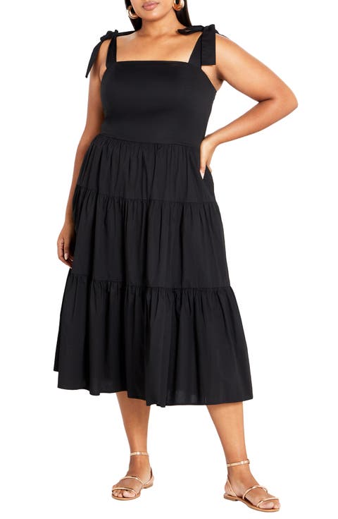 Corrine Tiered Maxi Sundress (Plus)