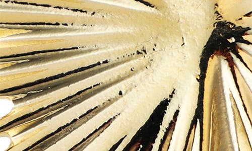 Panacea Crinkle Deco Earrings In Gold