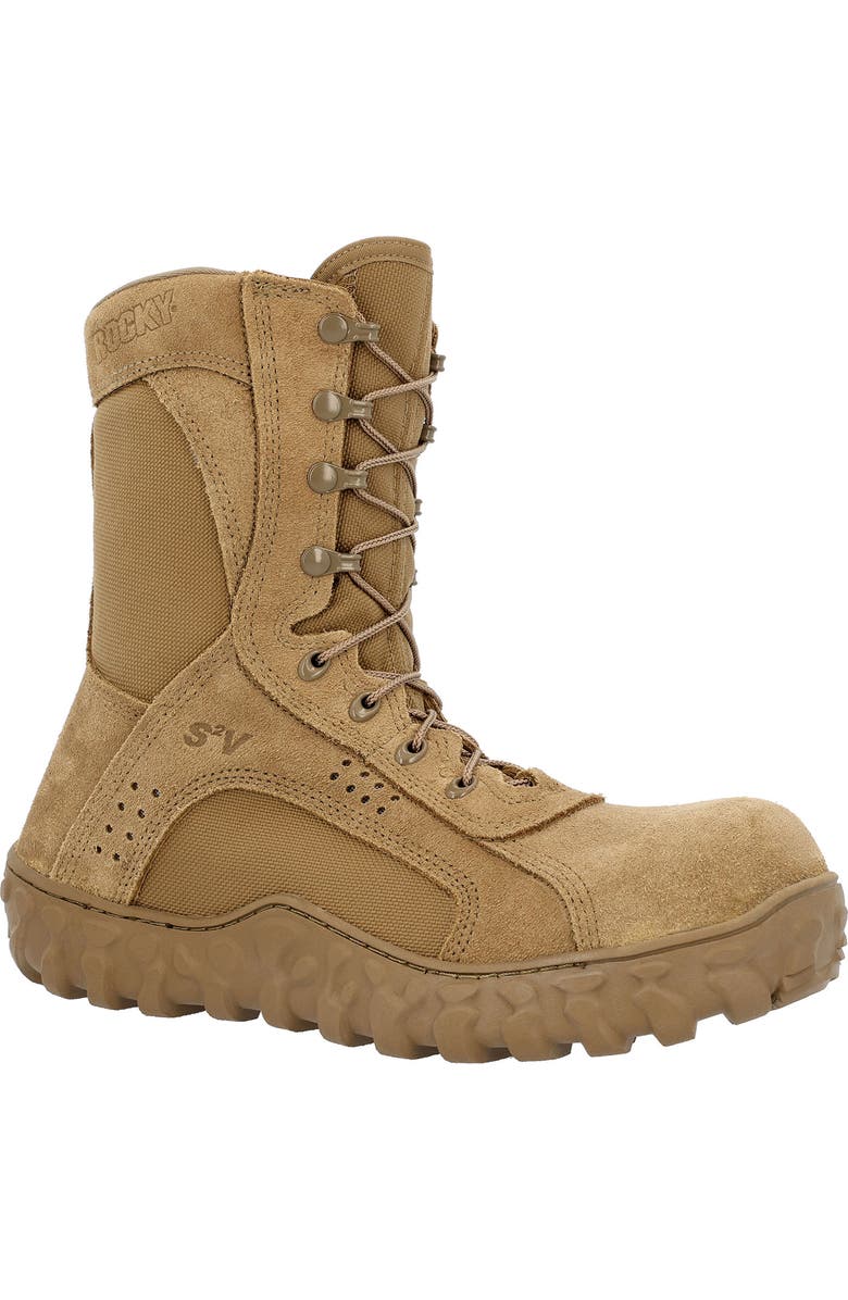 Rocky s2v side zip composite toe tactical military boot, Main, color,