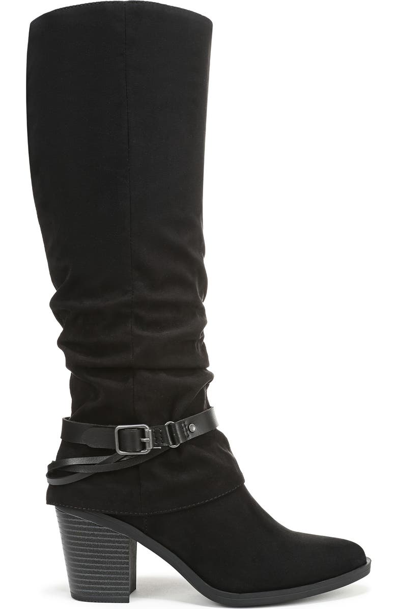 Blowfish Malibu Carey Tall Boot, Alternate, color, Black Microsuede