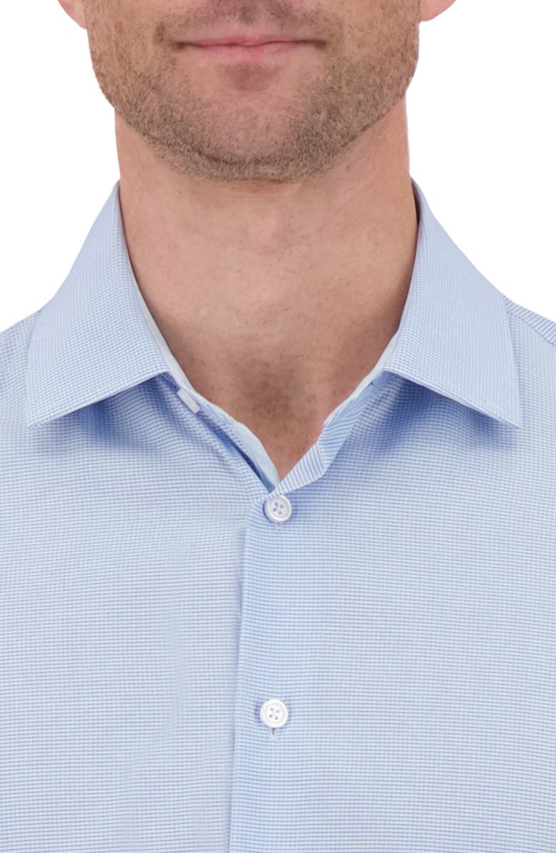 Report Collection Slim Fit Check Print Performance Dress Shirt, Alternate, color, 49 Light Blue