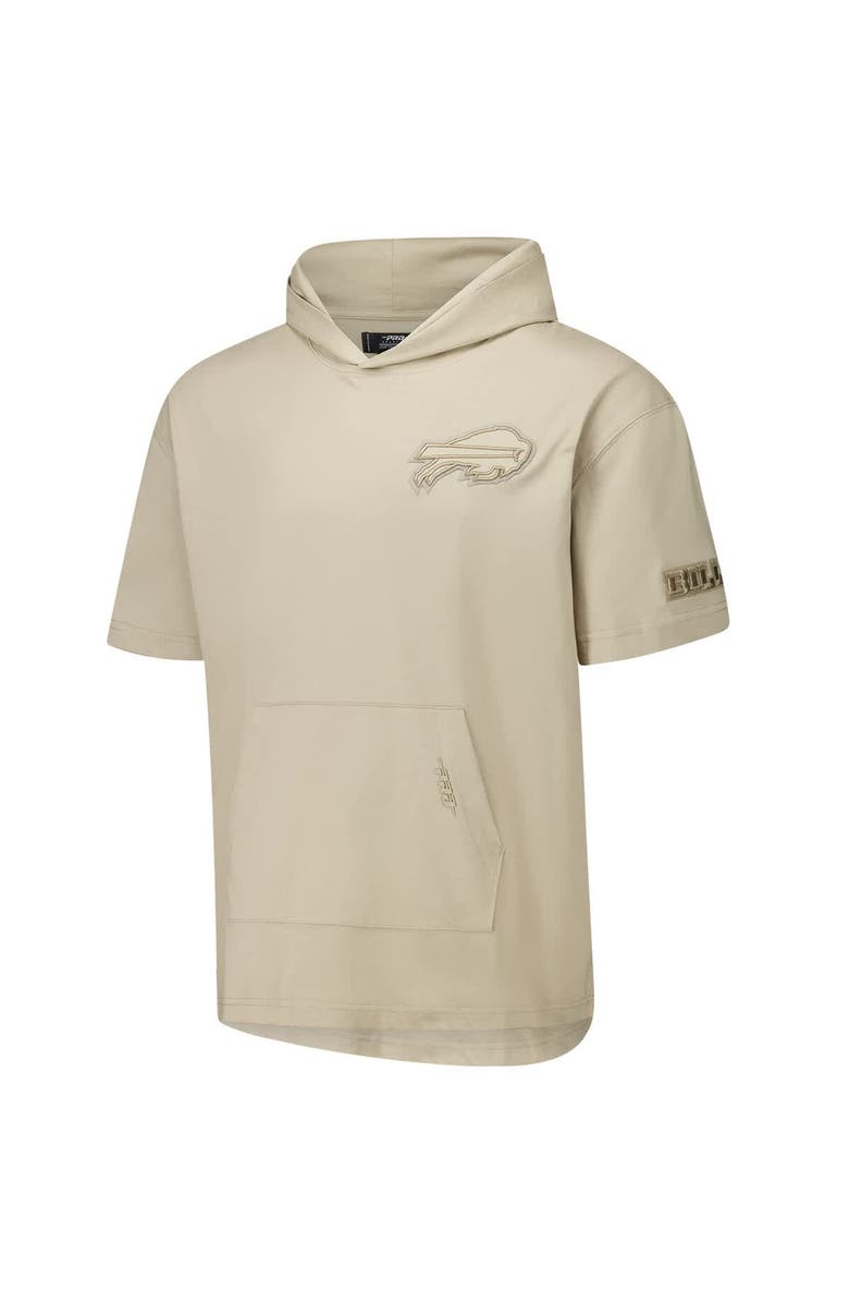 PRO STANDARD Men's Pro Standard Tan Buffalo Bills Neutrals Capsule Short Sleeve Pullover Hoodie, Alternate, color, Tan