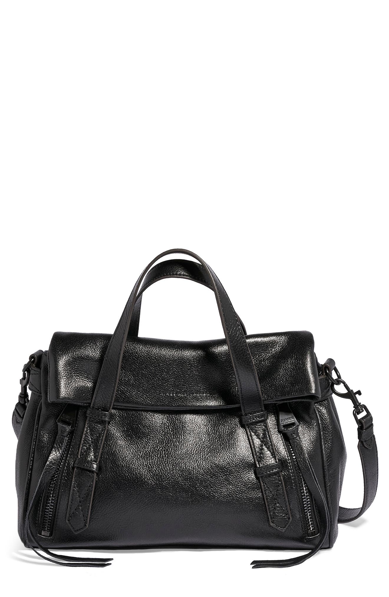 AIMEE Bali Double Entry Leather Satchel