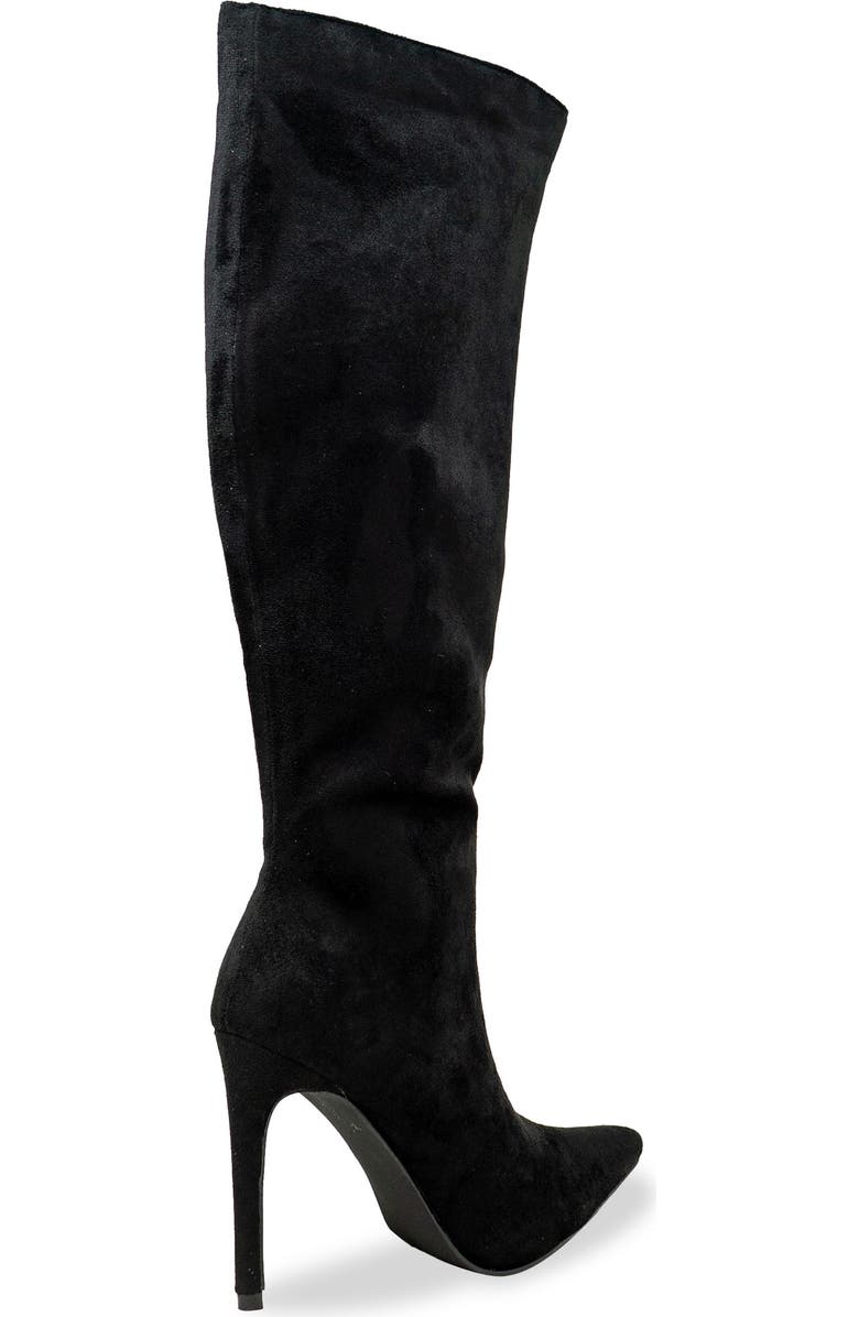 CHASE AND CHLOE Knee High Boot, Alternate, color, Black