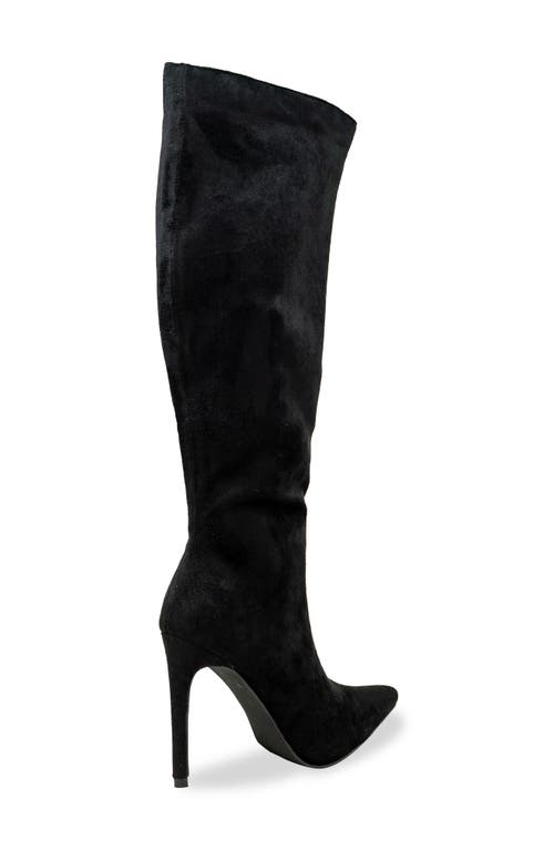 Chase & Chloe Chase And Chloe Knee High Boot In Black