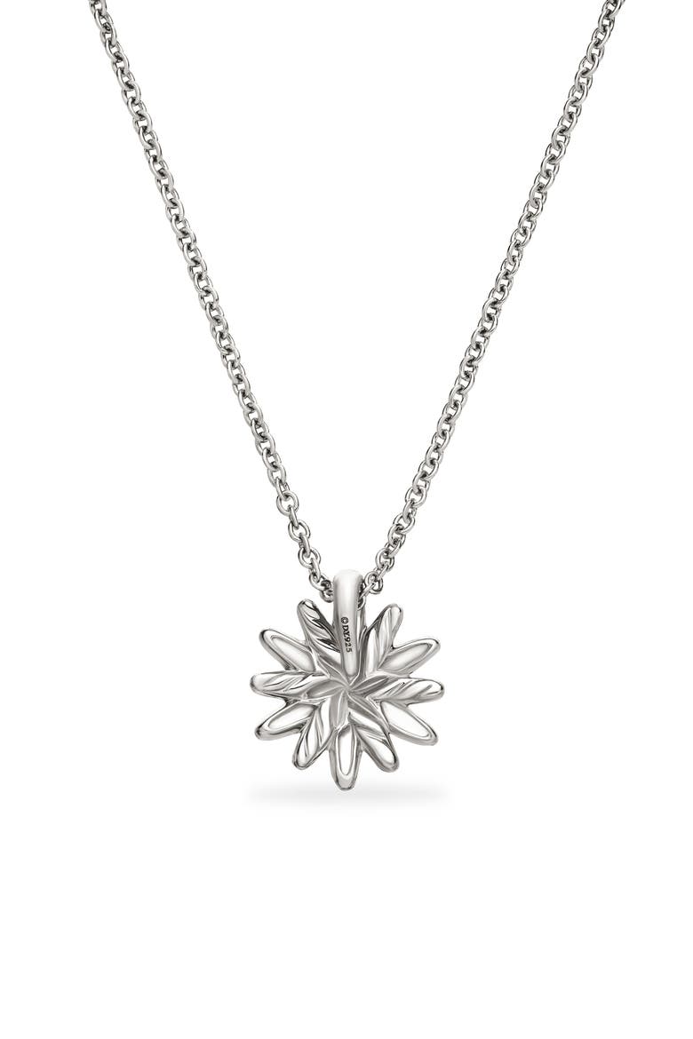 Petite Starburst Pendant Necklace with Diamonds, Alternate, color, DIAMOND/ SILVER