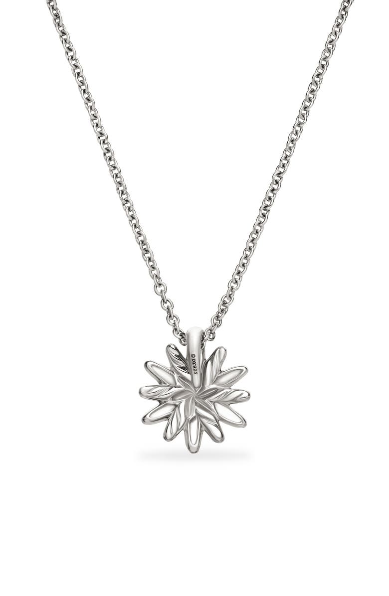 David Yurman Petite Starburst Pendant Necklace with Diamonds, Alternate, color, Diamond/ Silver