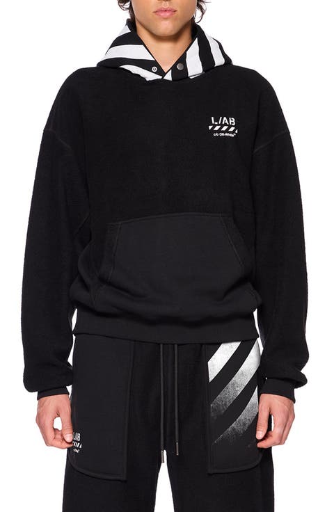 Diagonal Stripe Hoodie