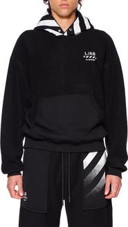 L/AB C/O OFF-WHITE Diagonal Stripe Hoodie