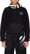 L/AB C/O OFF-WHITE Diagonal Stripe Hoodie