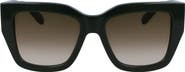 FERRAGAMO Gancini 55mm Modified Rectangular Sunglasses