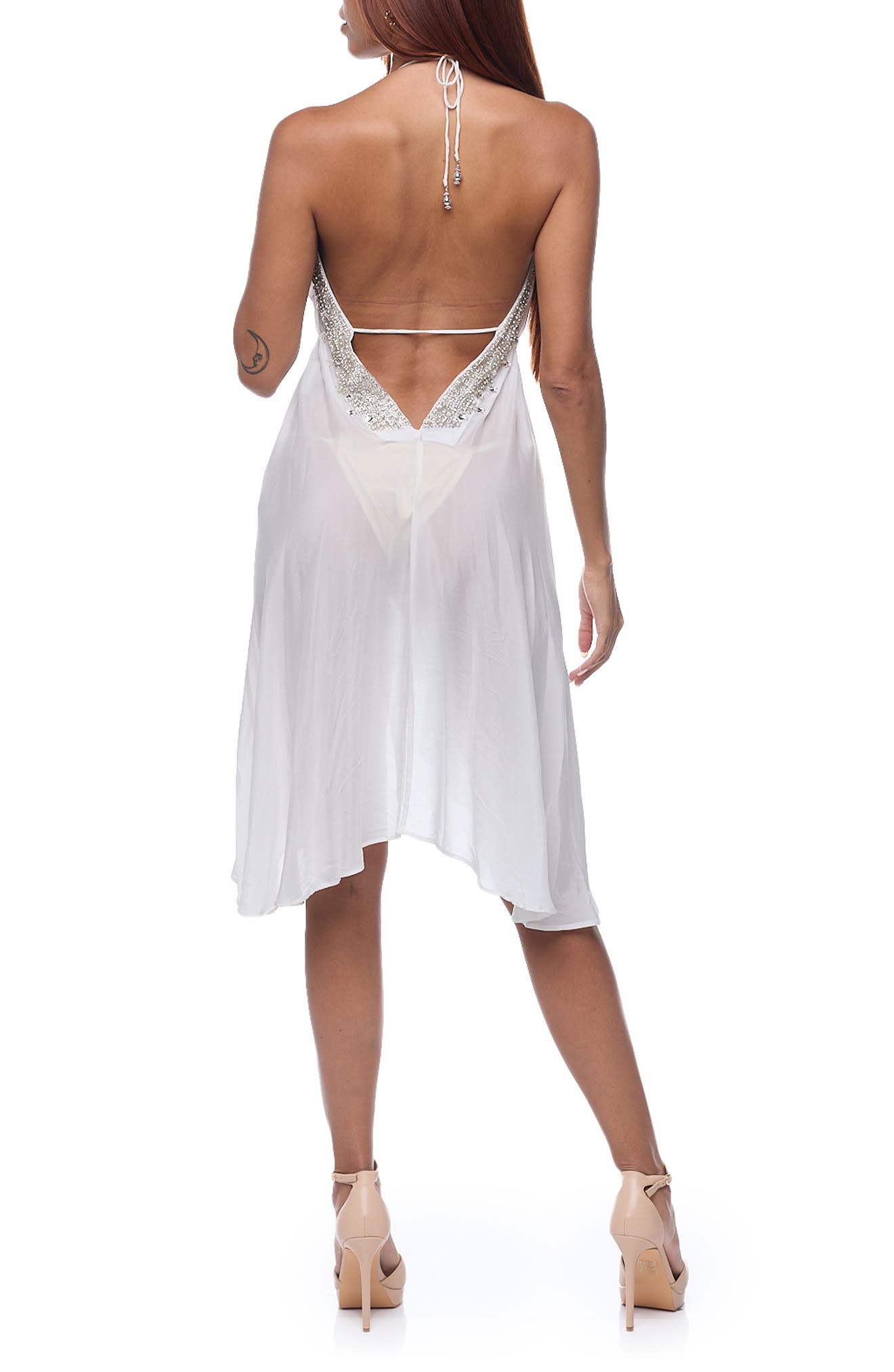 Embellished Halter Dress - image 2