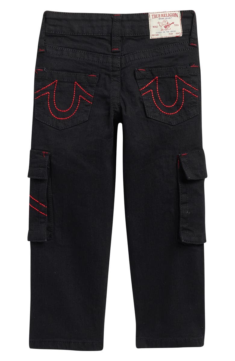 True Religion Kids' Ricky Cargo Jeans, Alternate, color, Black