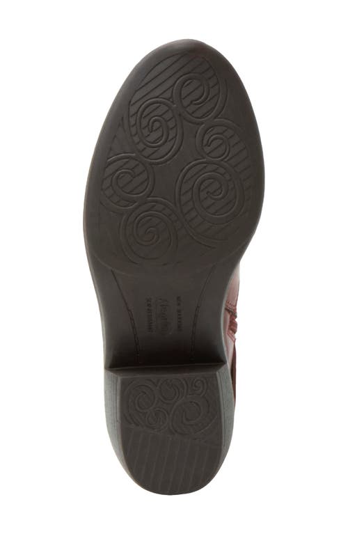 Alegria By Pg Lite Millie Embossed Block Heel Bootie In Red